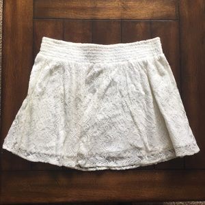 Aeropostale White Lace Summer Skirt